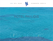 Tablet Screenshot of hotelpavlidis.gr